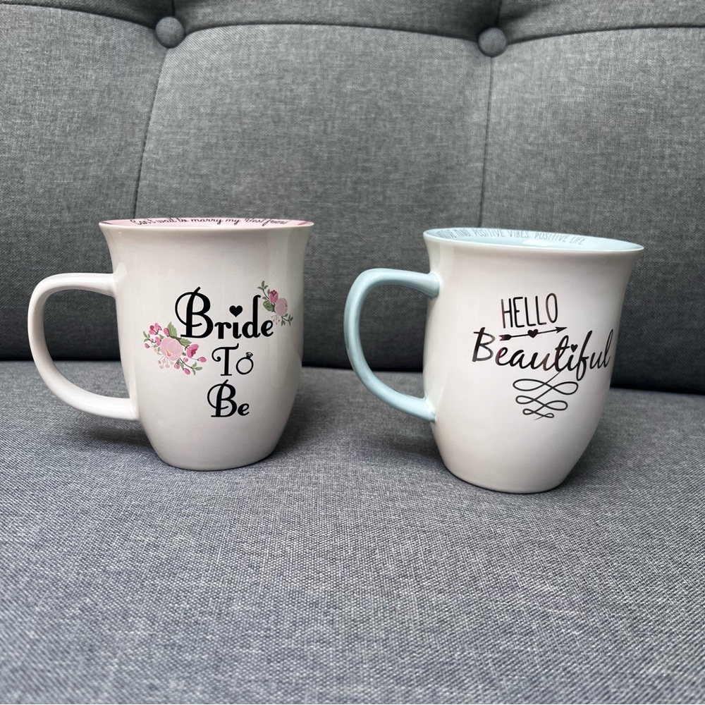 Bride To Be and Hello Beautiful Mugs